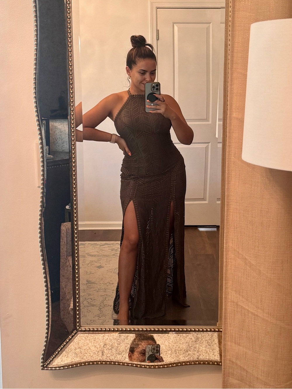Guess Sleeveless Crochet Maxi Dress - Picture 10 of 10